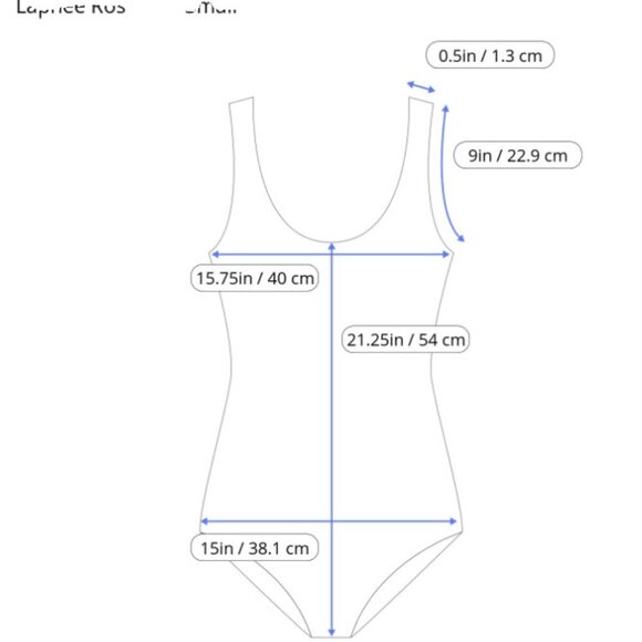 🖤 Classic Black One-Piece Swimsuit by LAPHEE ROSE - Tummy Control! 🖤 - Picture 5 of 8